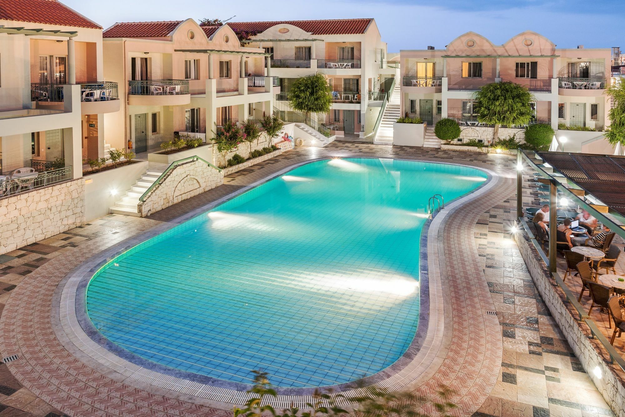 Lotus Hotel Apartments Káto Daráco Kültér fotó